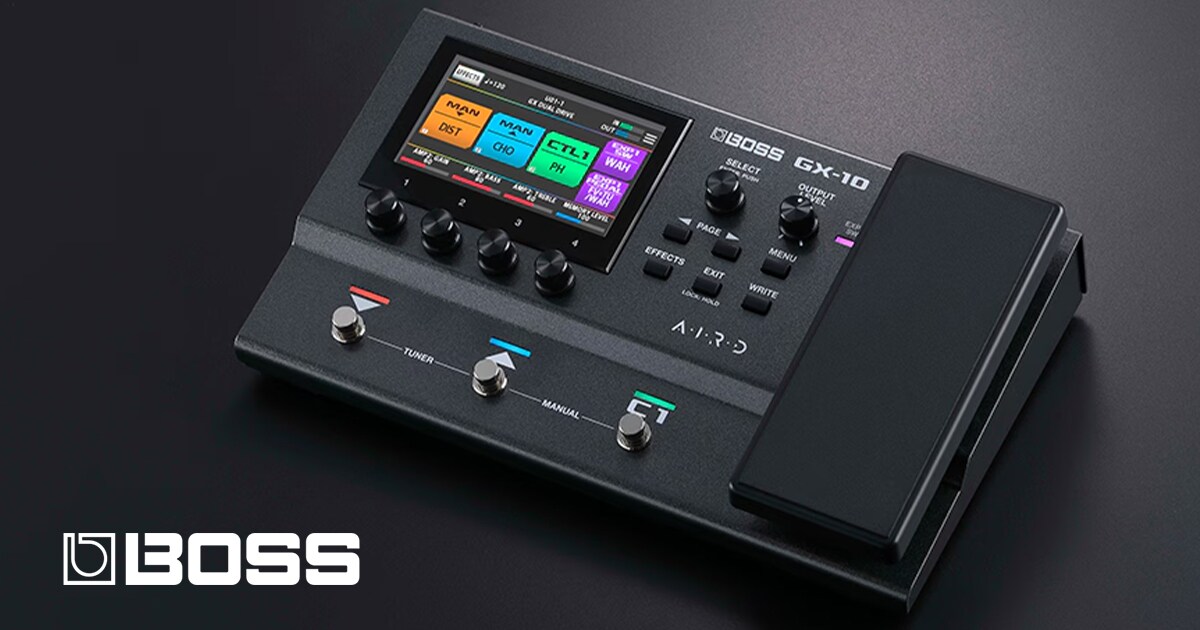 BOSSより新マルチエフェクター「GX-10」登場！｜サウンドハウス