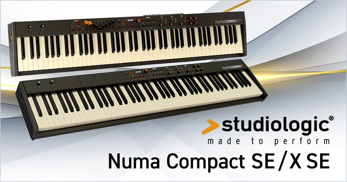 Studiologic ステージピアノ「Numa Compact SE / X SE」新登場