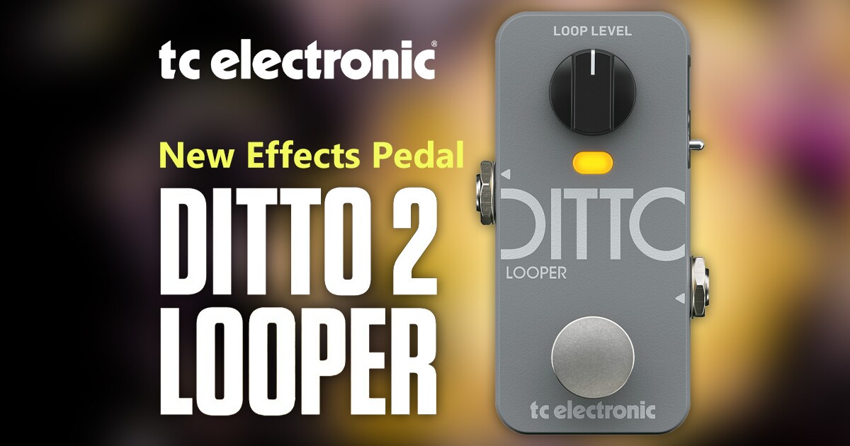 TC ELECTRONICより新作エフェクター「DITTO 2 LOOPER」登場