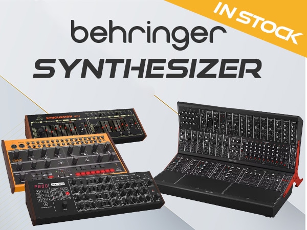 The long-awaited arrival of BEHRINGER synths!