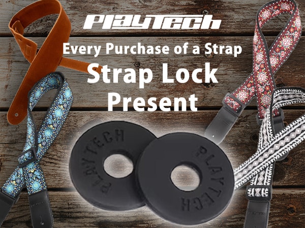 PLAYTECH Guitar Strap “Strap Lock” Included Campaign!