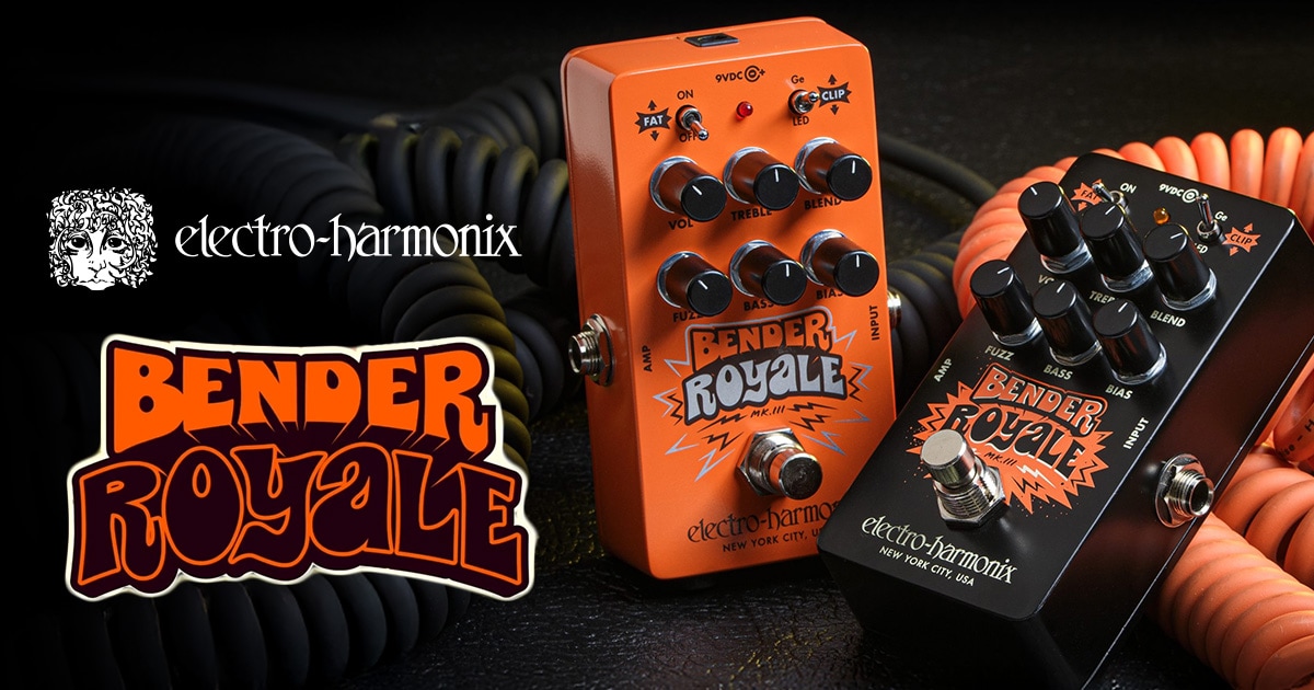 ELECTRO-HARMONIXより、新作ファズペダル「Bender Royale」が登場