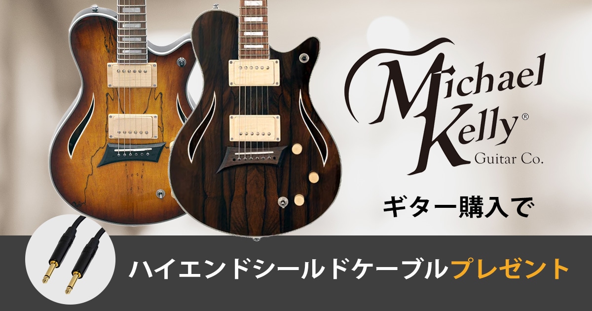 期間限定】Michael Kelly Guitars対象ギター購入でハイエンドシールド