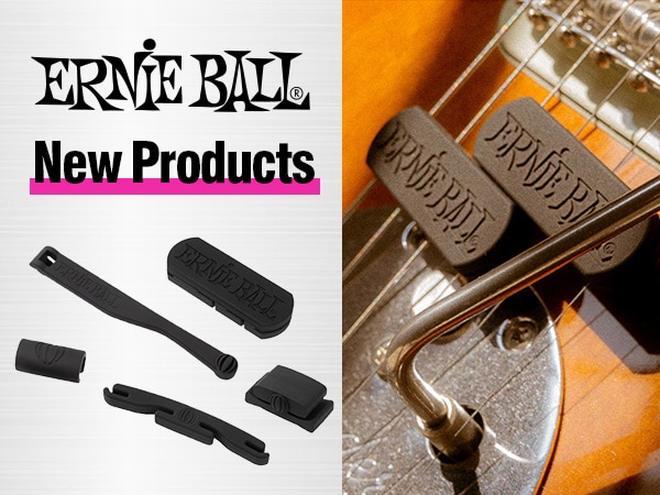 ERNIE BALL introduces six new products, including a fret mute and pickholder!
