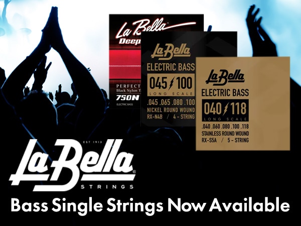 La Bella Bass Single Strings Now Available!