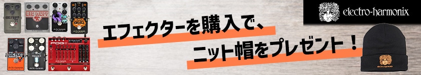 ELECTRO-HARMONIXエフェクターを購入で、ニット帽をプレゼント！