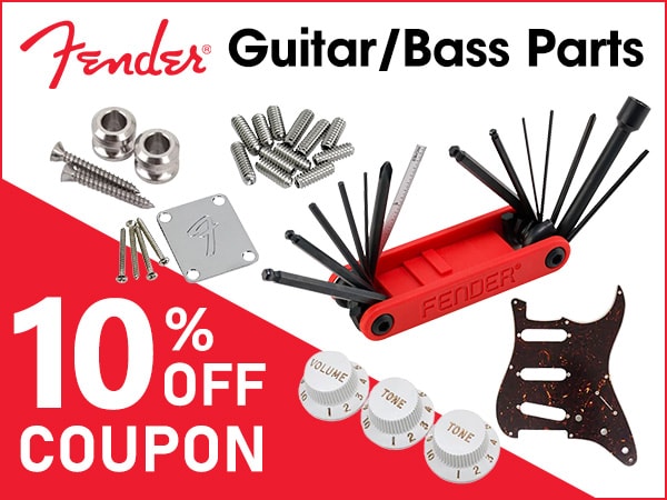 【Black Friday】 10% OFF Coupon for FENDER Guitar & Bass Parts!