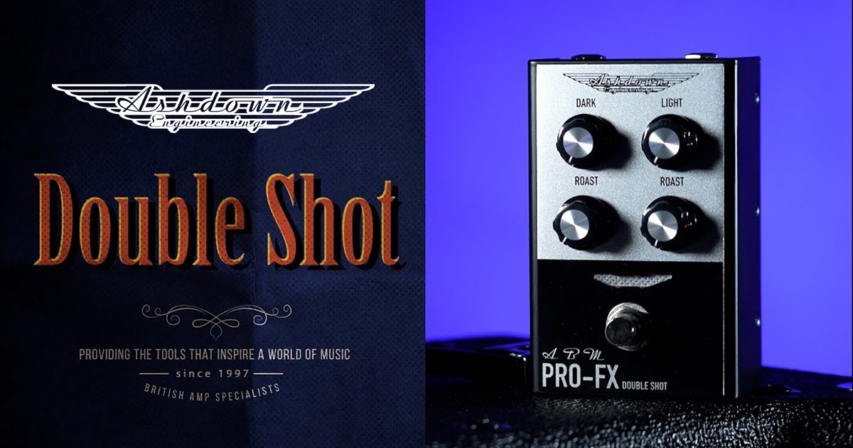 ASHDOWNのベース用オーバードライブペダル「Double Shot」動画公開