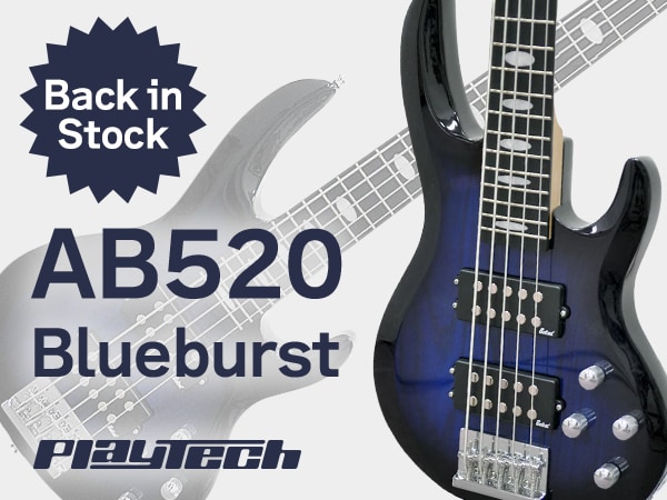 [Back in Stock] Unbeatable Value! The Highly Anticipated 5-String Active Bass “PLAYTECH AB520 Blue Burst” is Finally Here