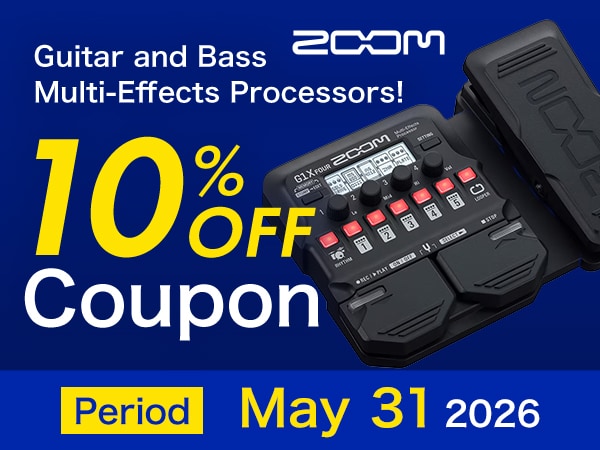 Get 10% OFF on ZOOM Guitar and Bass Multi-Effects Processors!