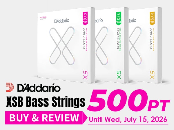 Earn 500 Points When You Review DADDARIO XSB Bass Strings!