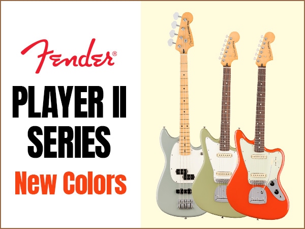 Long-Awaited New Colors Join the FENDER “Player II” Series!