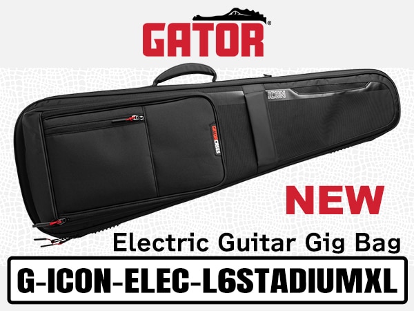 New GATOR Electric Guitar Gig Bag "G-ICON-ELEC-L6STADIUMXL"