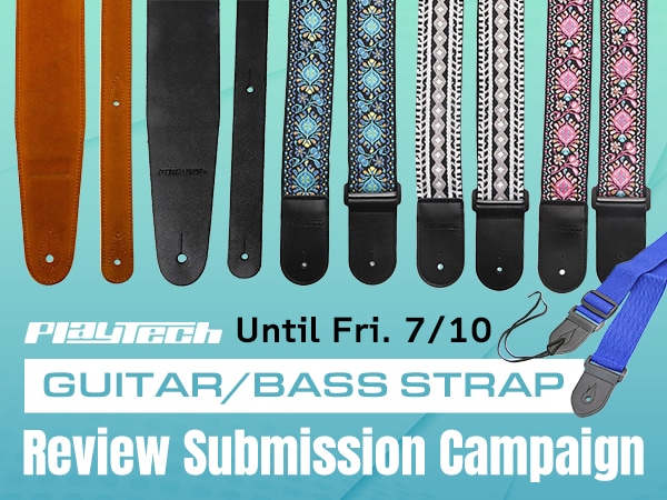 PLAYTECH Guitar/Bass Strap Review Submission Campaign!