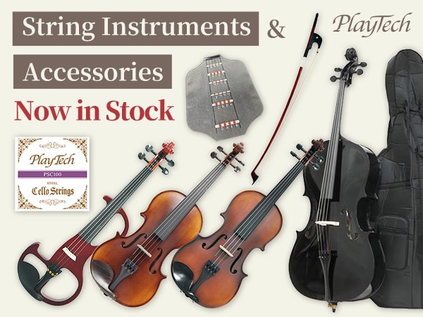 PLAYTECH String Instruments & Accessories: Popular String Instruments & Accessories Now in Stock!