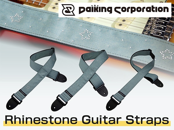 Daiking Corporation's Rhinestone Guitar Straps Are Now Available!
