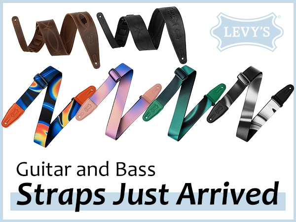 LEVY’S Guitar and Bass Straps Just Arrived!