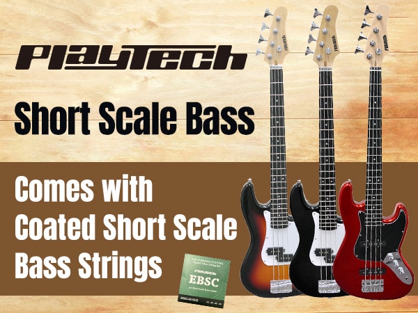 Free Coated Short Scale Bass Strings with the Purchase of a PLAYTECH Short Scale Bass!