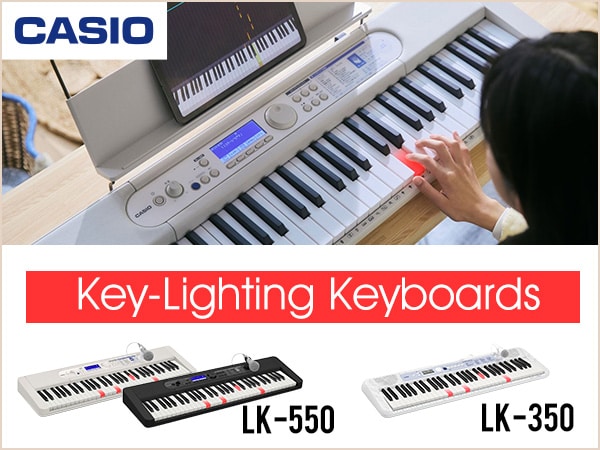 CASIO Introduces New Key-Lighting Keyboards "LK-550" and "LK-350"!