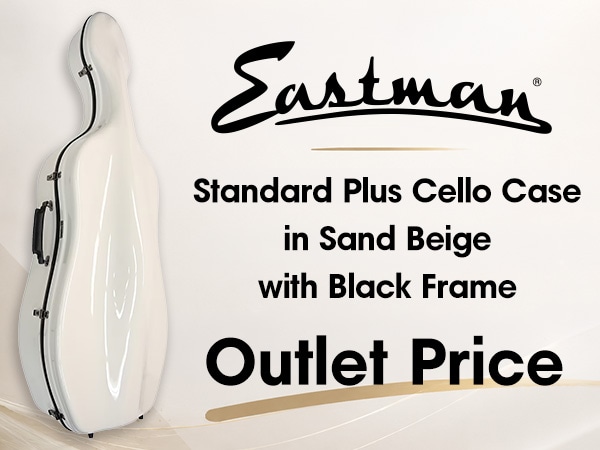 EASTMAN Standard Plus Cello Case in Sand Beige with Black Frame: Now at a Special Outlet Price!