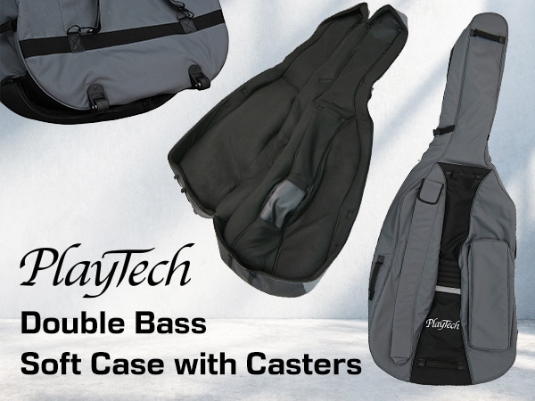 [New Release] PLAYTECH Introduces the SCS234 Double Bass Soft Case with Casters!