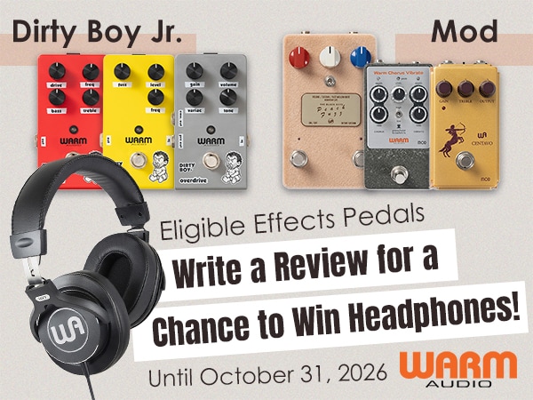 [Campaign] Write a Review of a WARM AUDIO Effects Pedal for a Chance to Win Headphones!
