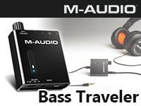 M-AUDIOのポータブル・ヘッドホンアンプ「Bass Traveler」取扱開始！