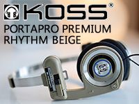 日本国内限定5000台、KOSSヘッドホンPORTAPRO（PREMIUM RHYTHM BEIGE）取扱開始！