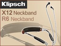 Klipschネックバンド型Bluetoothイヤホン「X12 Neckband」「R6 Neckband」取扱開始！