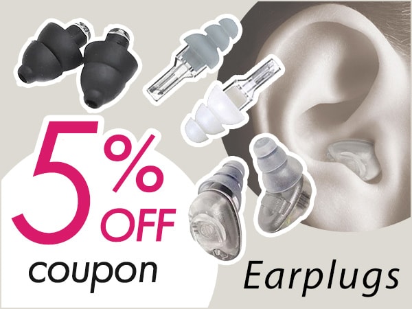 5% off coupon for Ear Plugs!