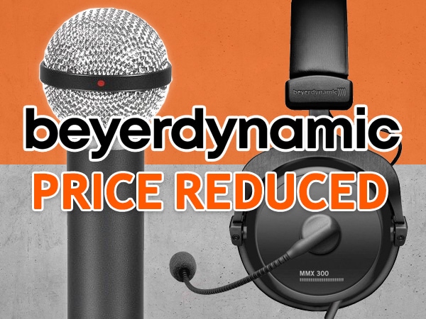 Great price reduction on the famous German beyerdynamic products!