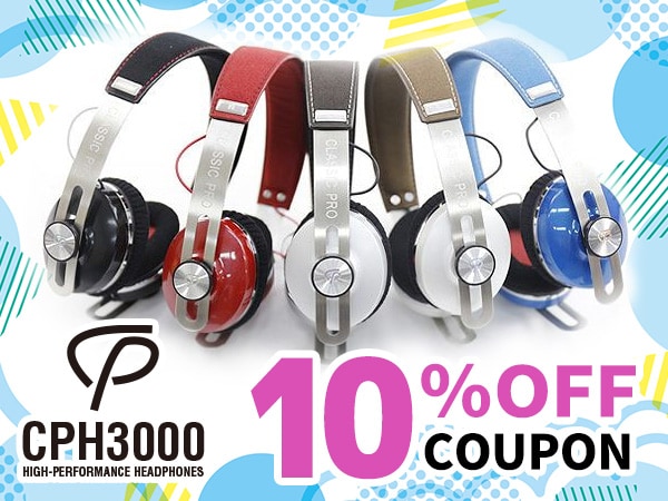 大人気ヘッドホンCPH3000 10％OFFクーポン！