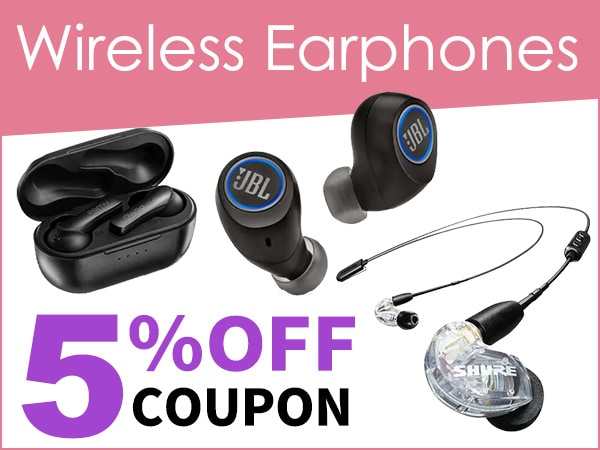 5% OFF Coupon for Wireless Earphones!