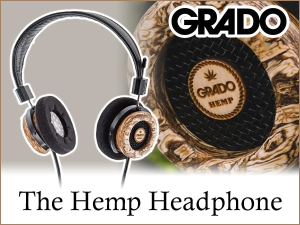 GRADOより、麻をハウジングに使用した開放型ヘッドホンThe Hemp Headphone発売