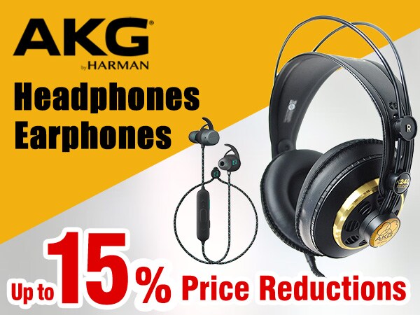 Up to 15% price reductions with coupon for AKG Headphones/Earphones