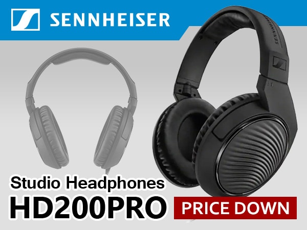 SENNHEISER / HD200PR0 Sealed Studio monitor headphones price reduction for a limited time!