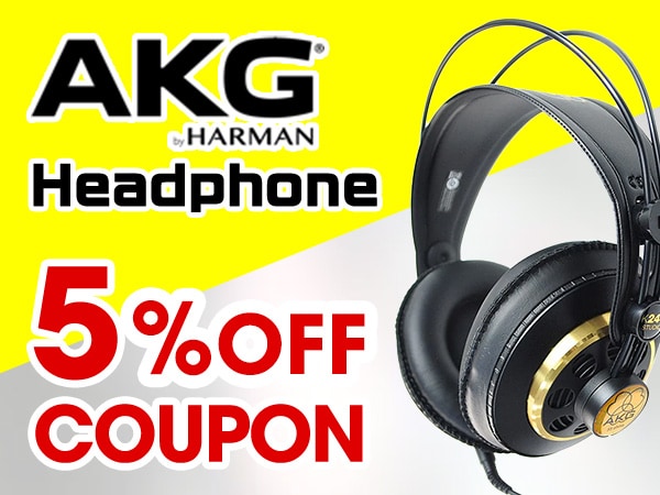Coupon for 5% OFF for popular AKG headphones!