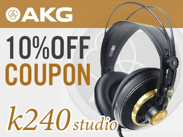 10% OFF coupon for AKG classic headphones K240 Studio!