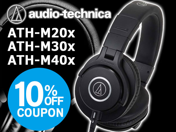 Audio technica monitor headphones 10% OFF coupon !!