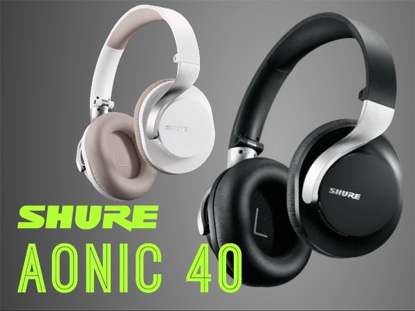 AONIC40 wireless headphones with noise cancellation from SHURE