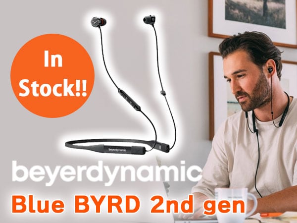 beyerdynamic wireless earphones "Blue BYRD 2nd gen" in stock!