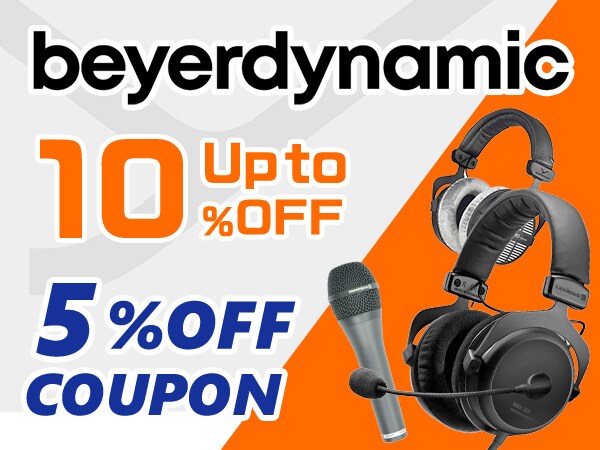 Up to 10% reduction! beyerdynamic product 5% OFF coupon!