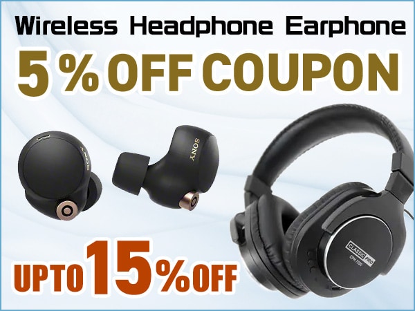 Up to 15% reduction! Wireless headphones / earphones 5% OFF coupon!