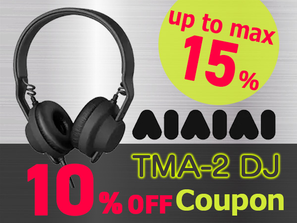 [Up to 15% back] AIAIAI TMA-2 DJ 10% off coupon!