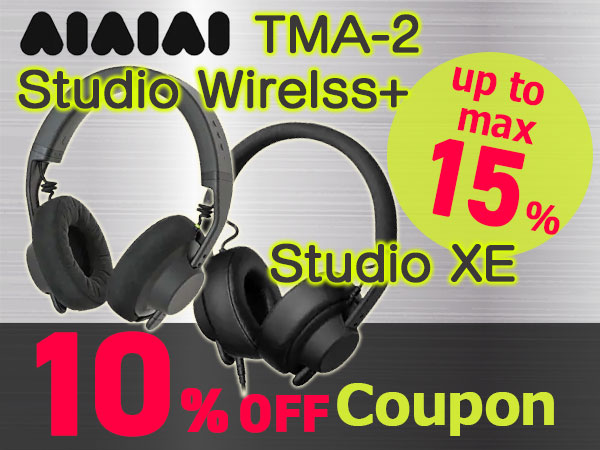 [Up to 15% reduction] AIAIAI TMA-2 Studio Wirelss +, Studio XE 10% OFF coupon!