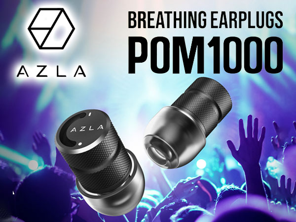 POM1000 Ear plugs for the concert are now on sale from earphone manufacturer AZLA!