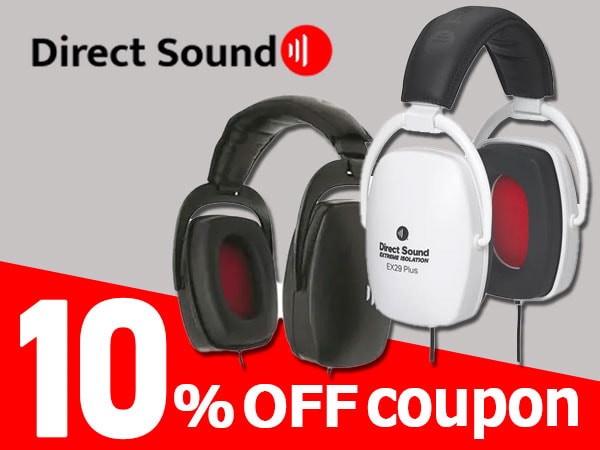 10% OFF Coupon for DIRECT SOUND High Sound Insulation Headphones!
