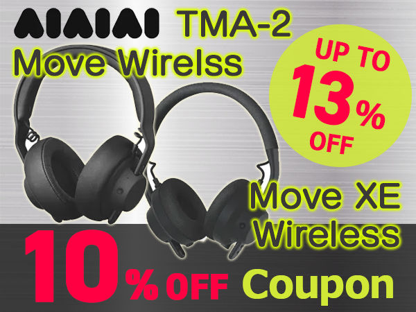 Up to 13% back, AIAIAI TMA-2 Move Wireless Series 10% off coupon!