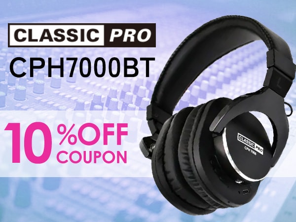 人気ワイヤレスヘッドホンCLASSIC PRO「CPH7000BT」 10％OFFクーポン！