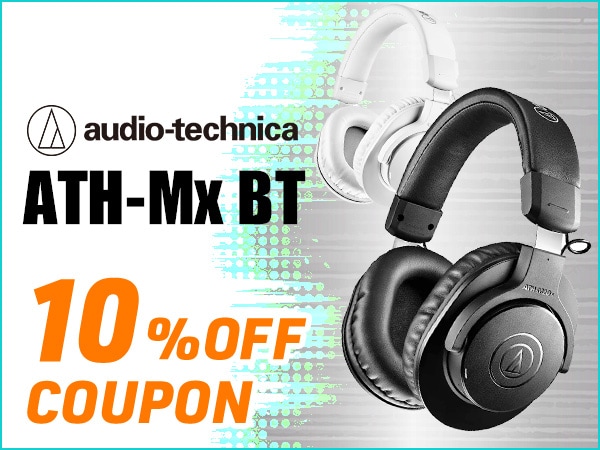 Get a 10% discount coupon for the ATH-Mx BT Audio-Technica headphones!